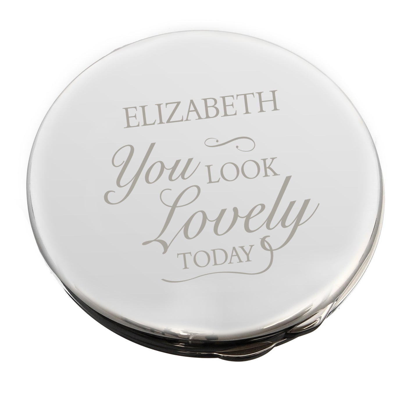 Personalised You Look Lovely Compact Mirror - MK&JD Gifts