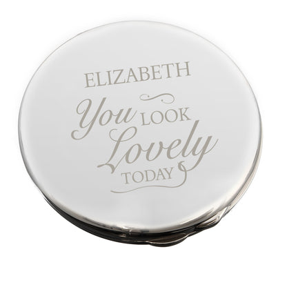 Personalised You Look Lovely Compact Mirror - MK&JD Gifts