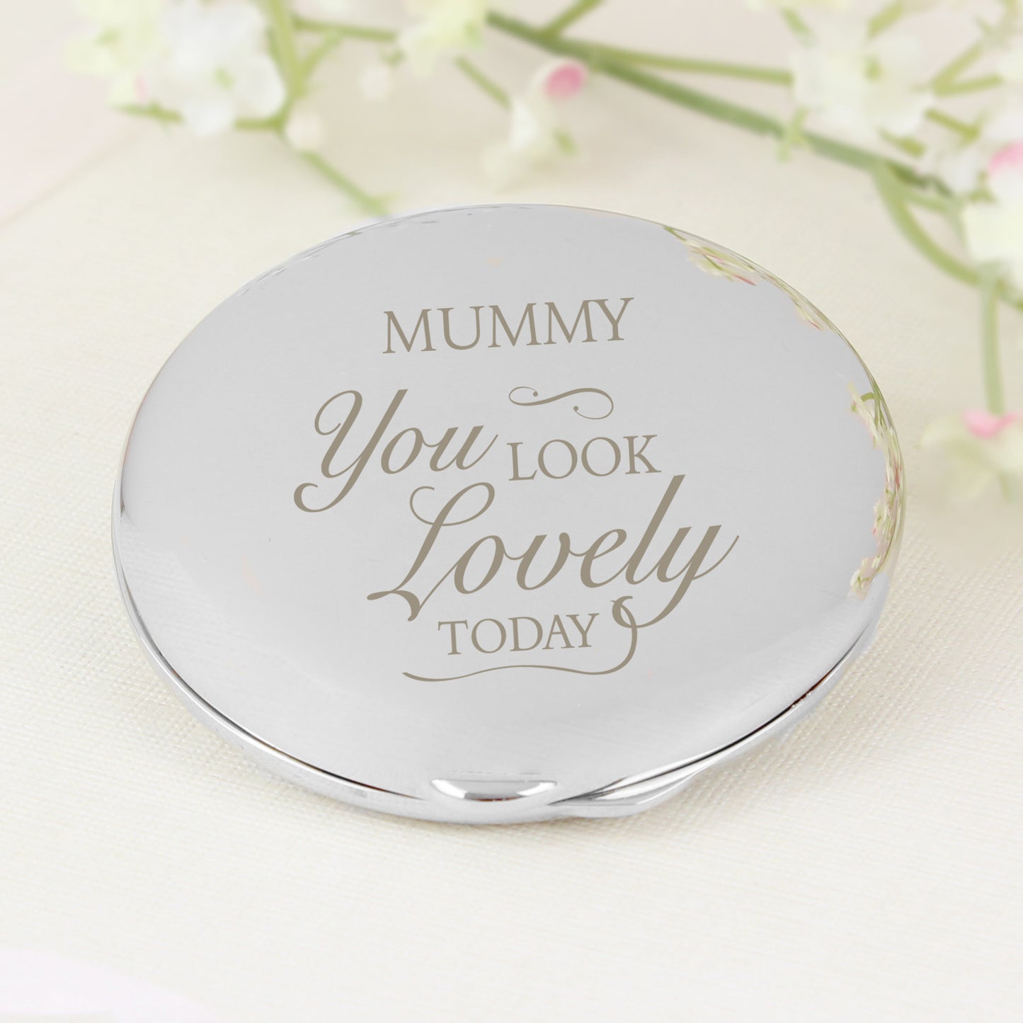 Personalised You Look Lovely Compact Mirror - MK&JD Gifts