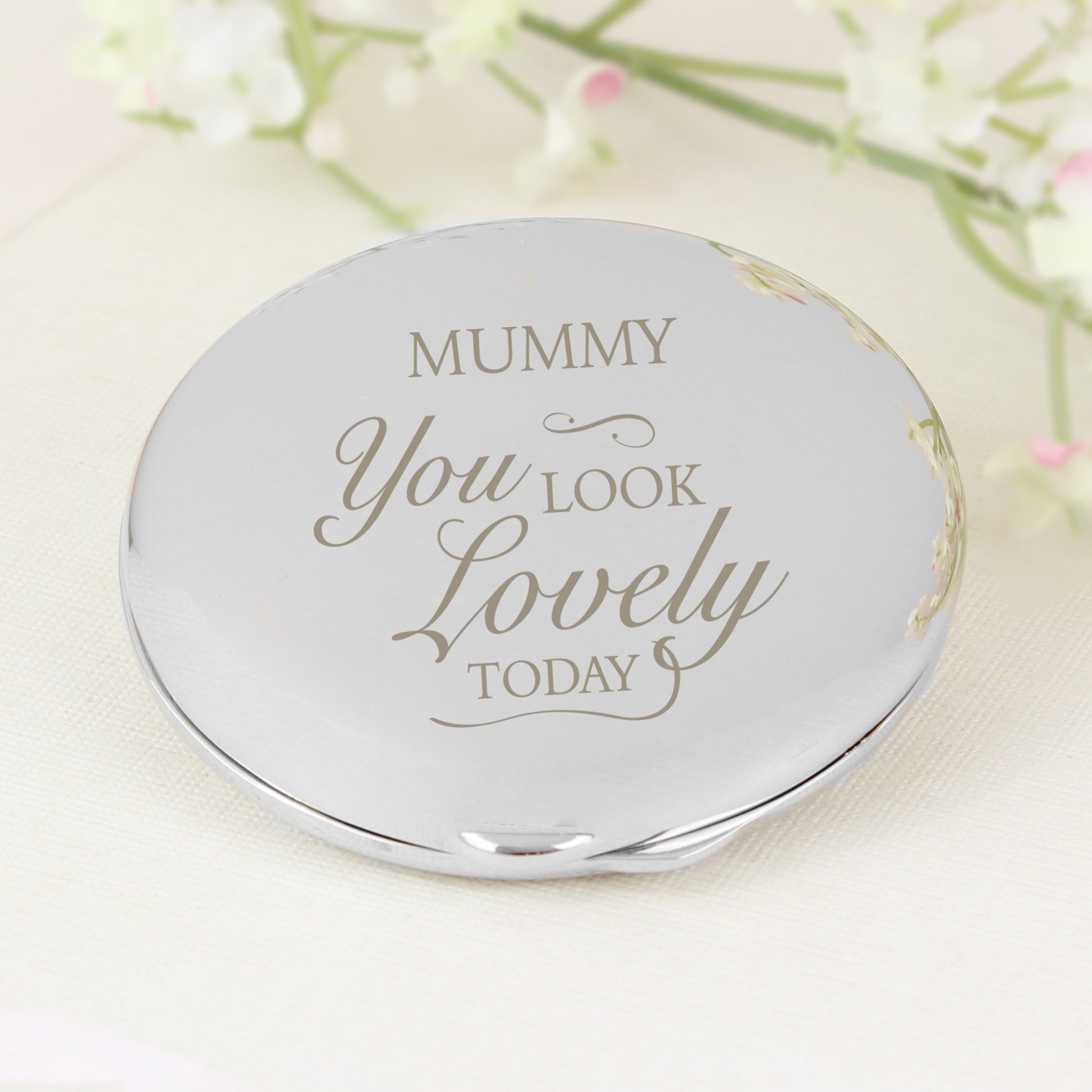 Personalised You Look Lovely Compact Mirror - MK&JD Gifts