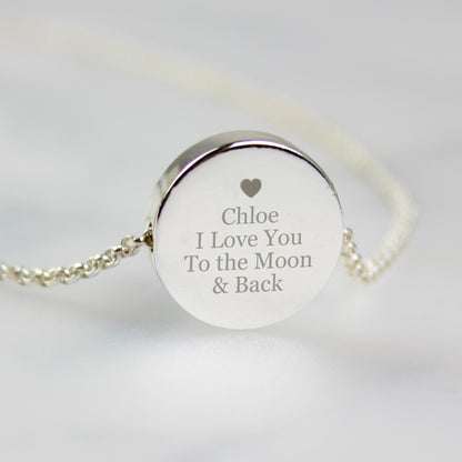 Personalised Any Message Disc Necklace - MK&JD Gifts