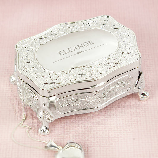 Personalised Classic Small Antique Trinket Box - MK&JD Gifts
