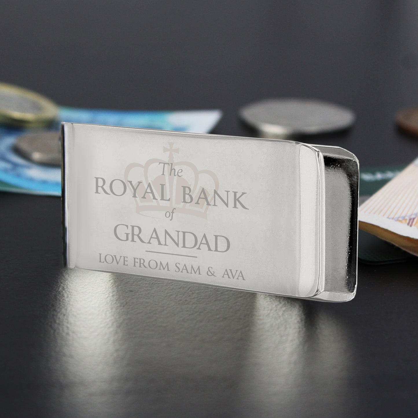 Personalised 'Royal Bank of...' Money Clip - MK&JD Gifts