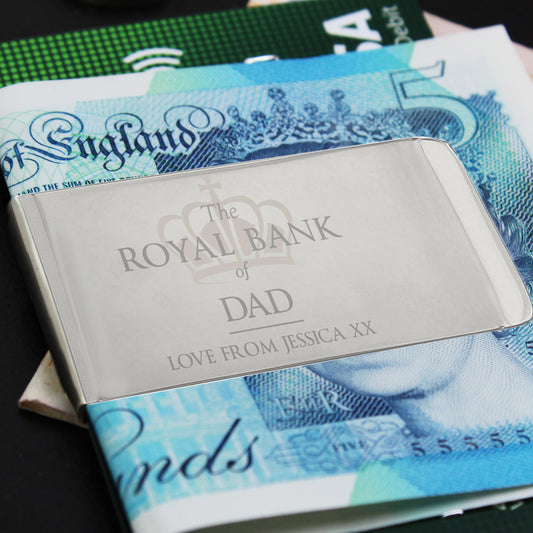 Personalised 'Royal Bank of...' Money Clip - MK&JD Gifts