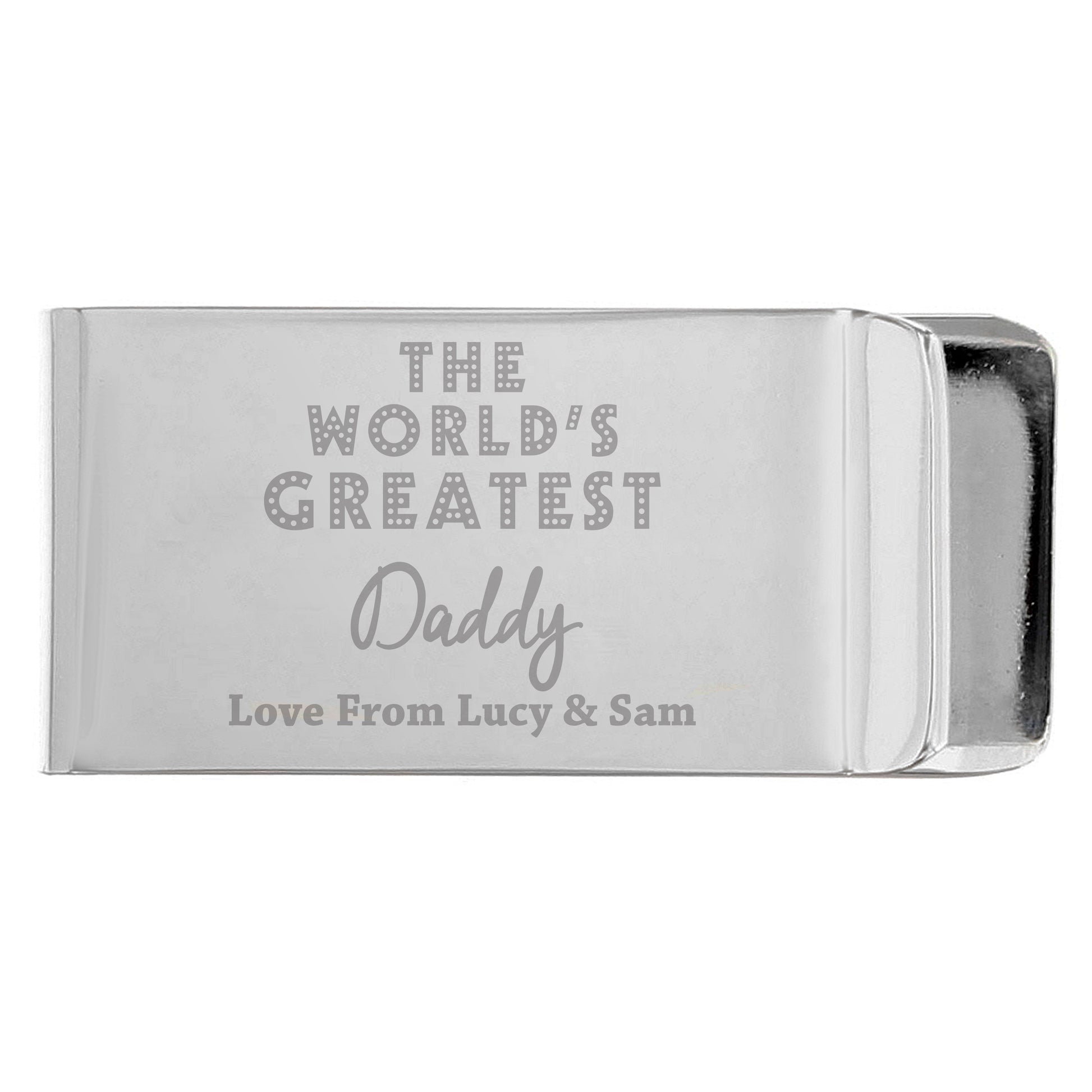 Personalised 'World's Greatest' Money Clip - MK&JD Gifts