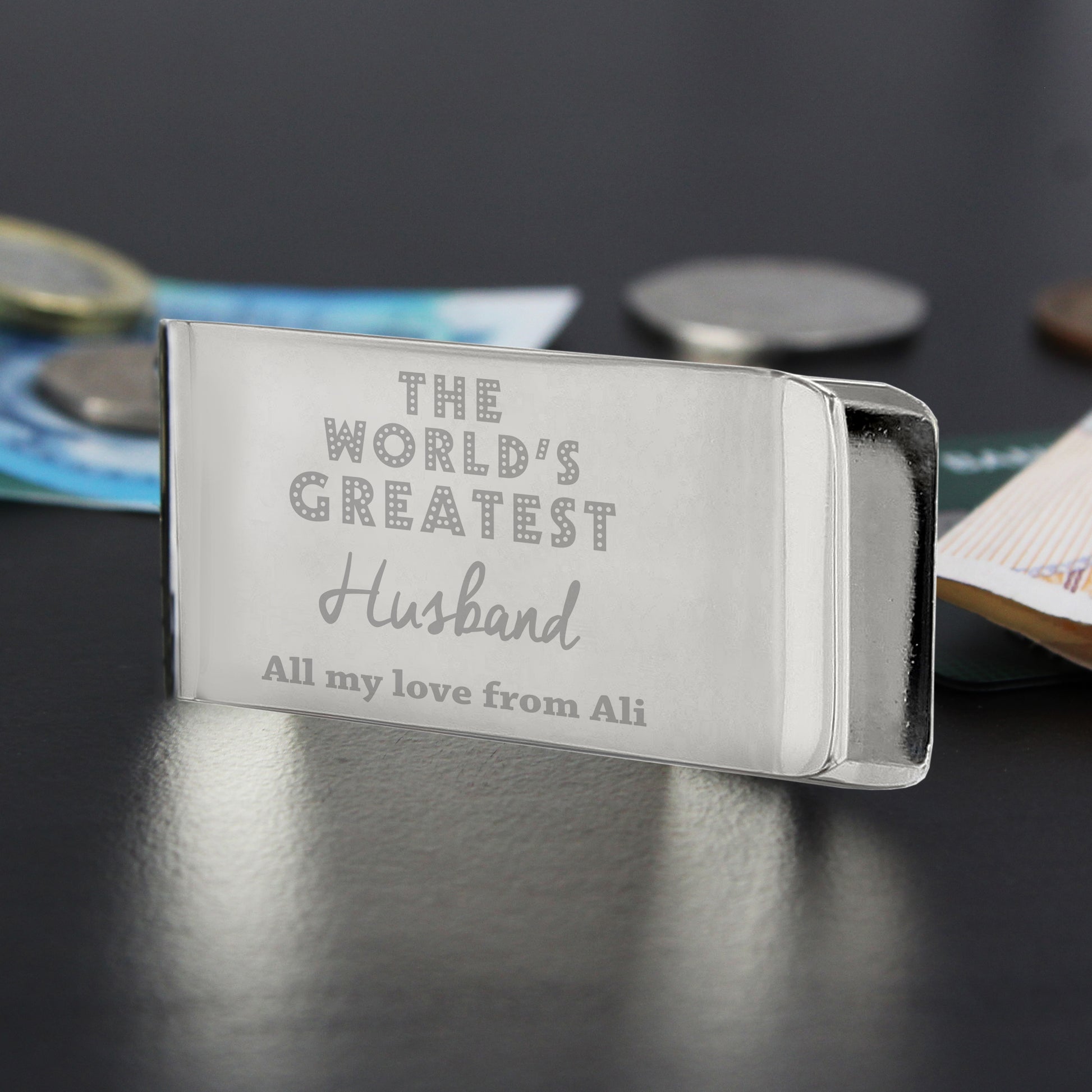 Personalised 'World's Greatest' Money Clip - MK&JD Gifts
