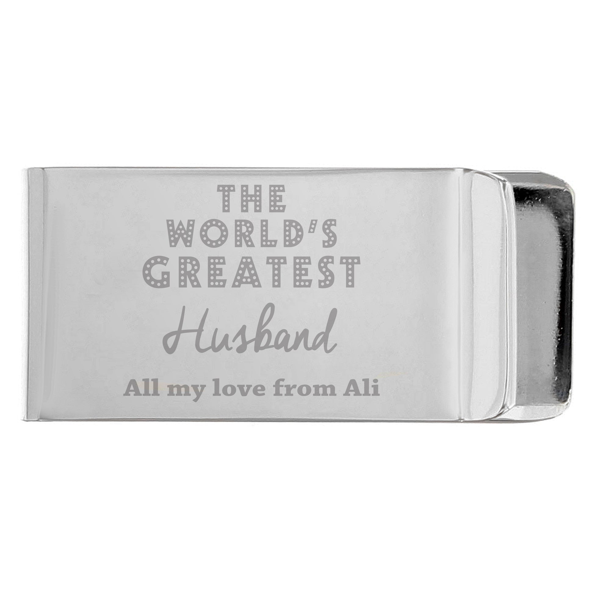 Personalised 'World's Greatest' Money Clip - MK&JD Gifts