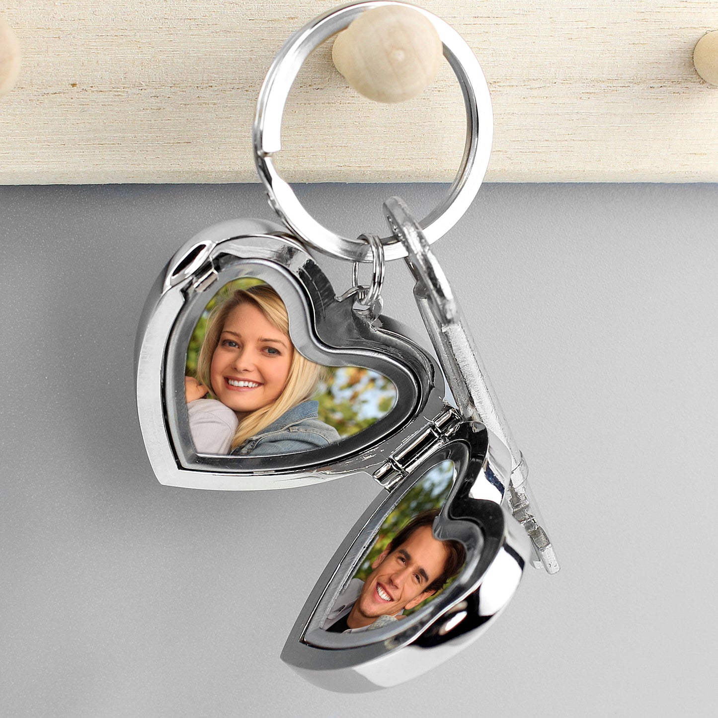 Personalised Heart Photoframe Keyring - MK&JD Gifts