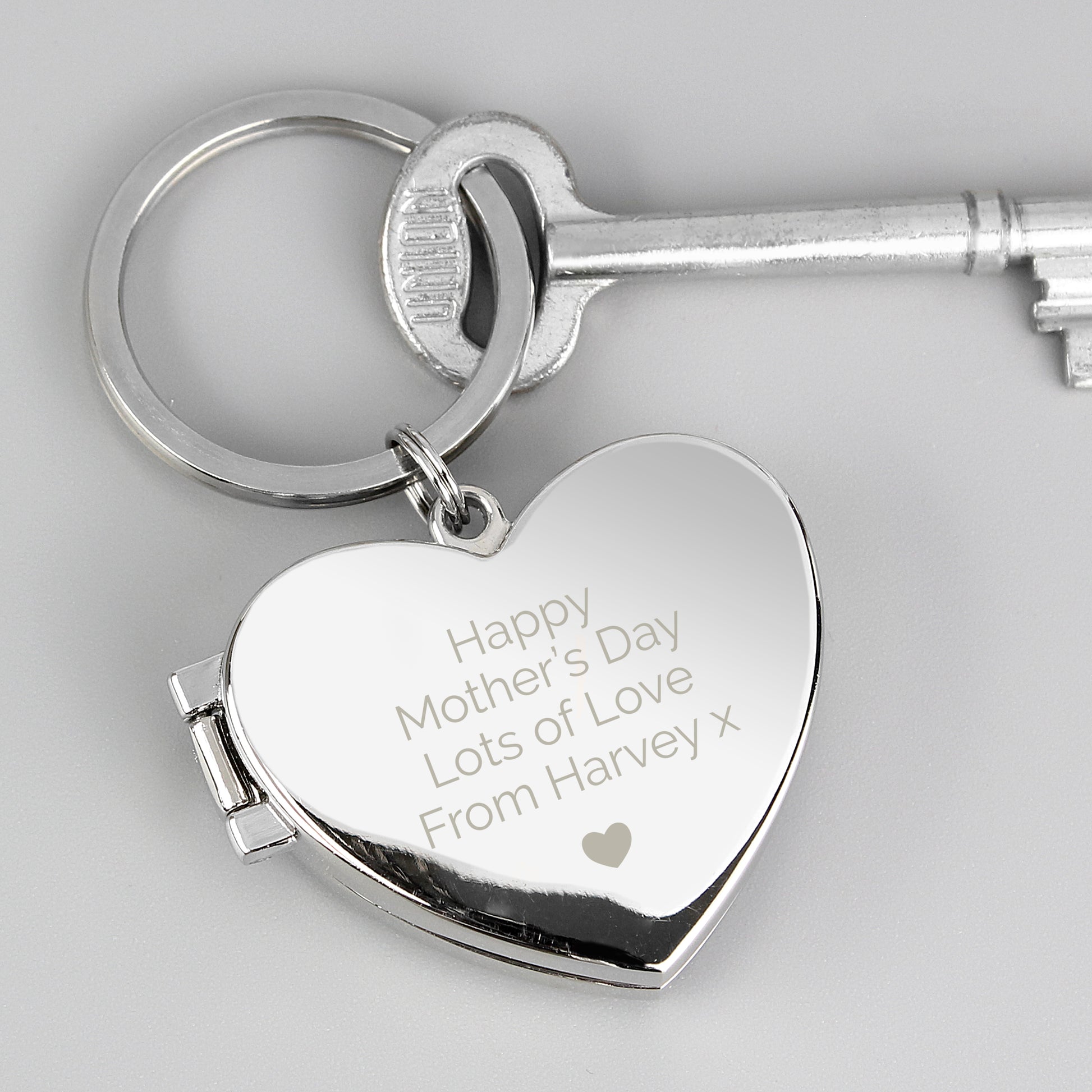 Personalised Heart Photoframe Keyring - MK&JD Gifts