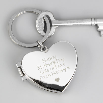 Personalised Heart Photoframe Keyring - MK&JD Gifts