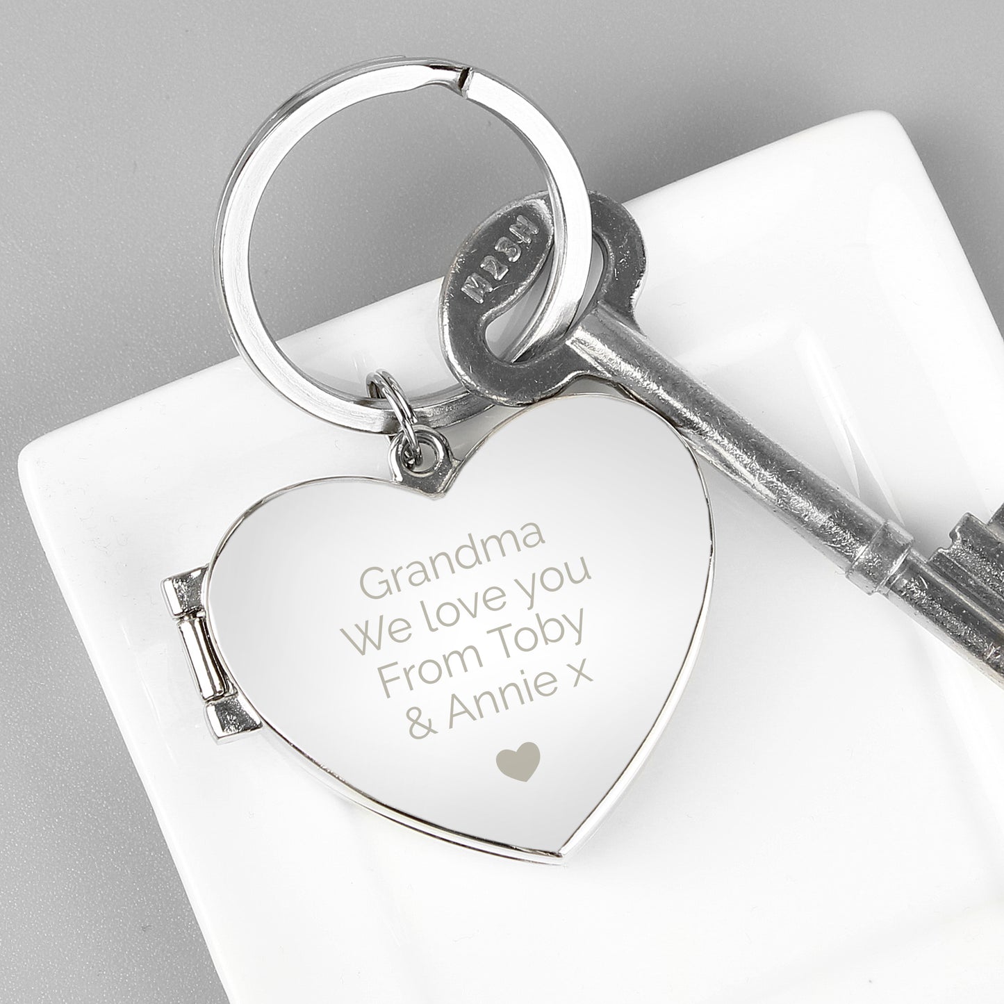 Personalised Heart Photoframe Keyring - MK&JD Gifts