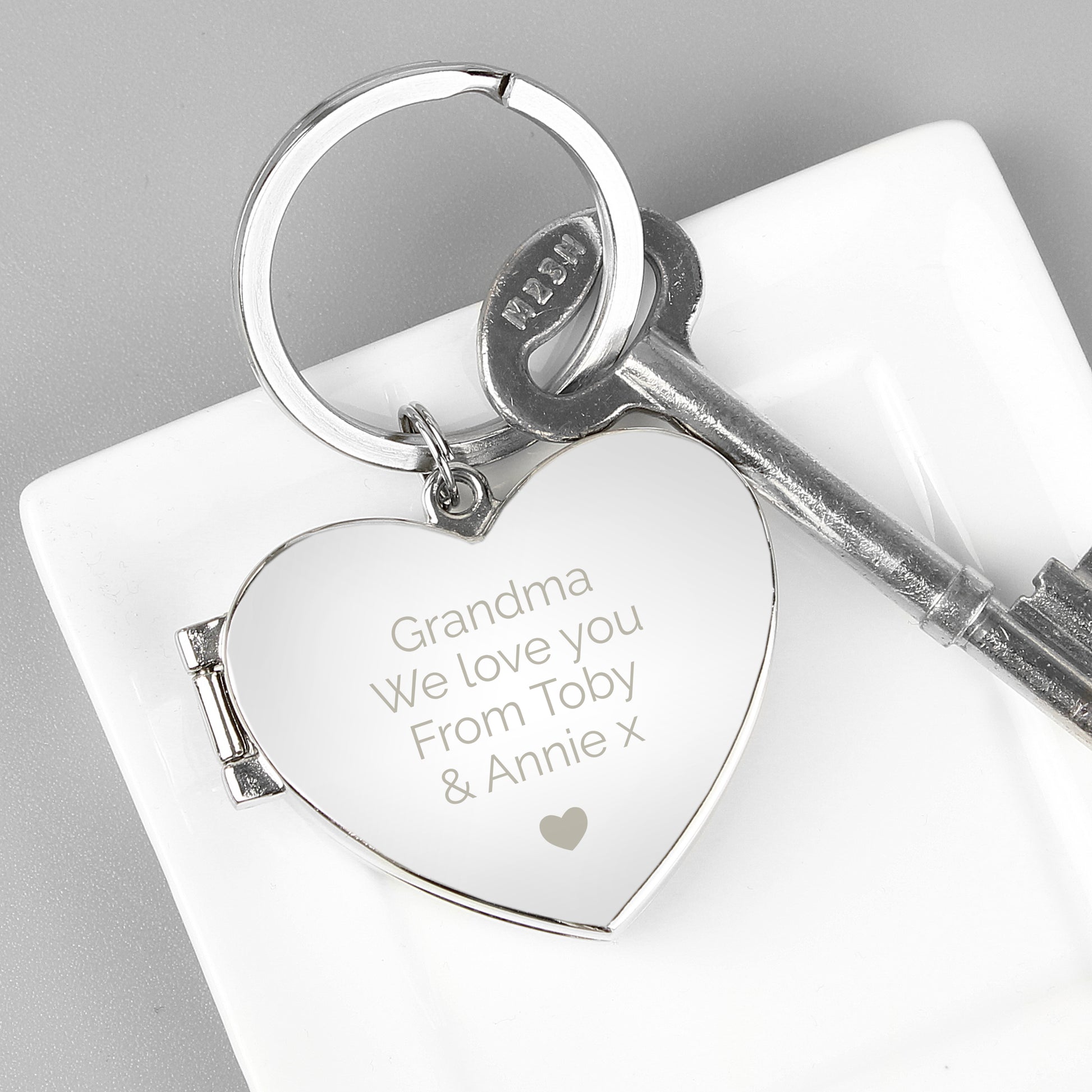 Personalised Heart Photoframe Keyring - MK&JD Gifts