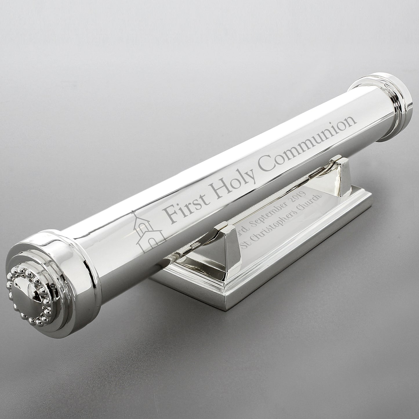 Personalised First Holy Communion Silver Plated Certificate Holder - MK&JD Gifts