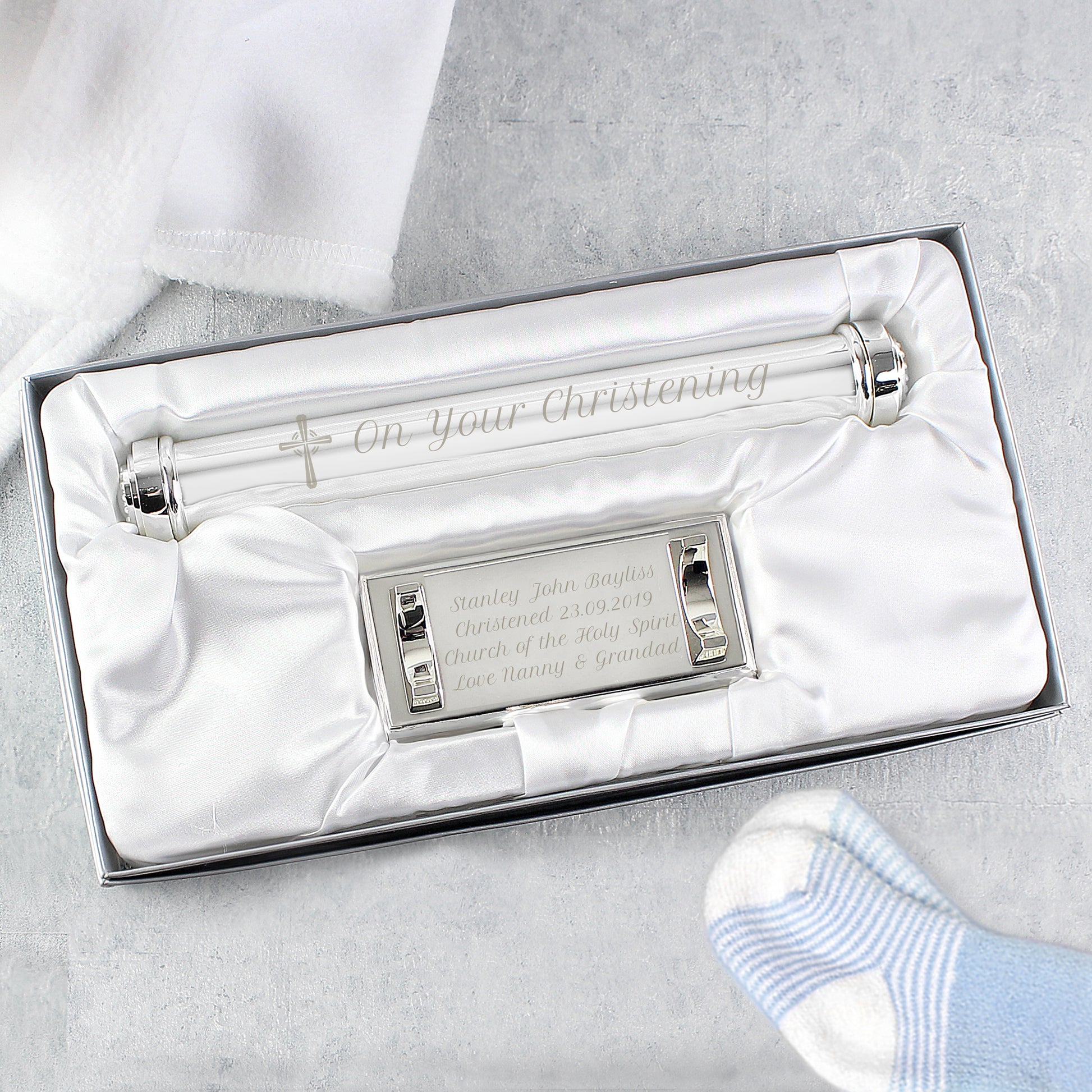 Personalised On Your Christening Certificate Holder - MK&JD Gifts