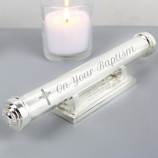 Personalised Cross Certificate Holder - MK&JD Gifts