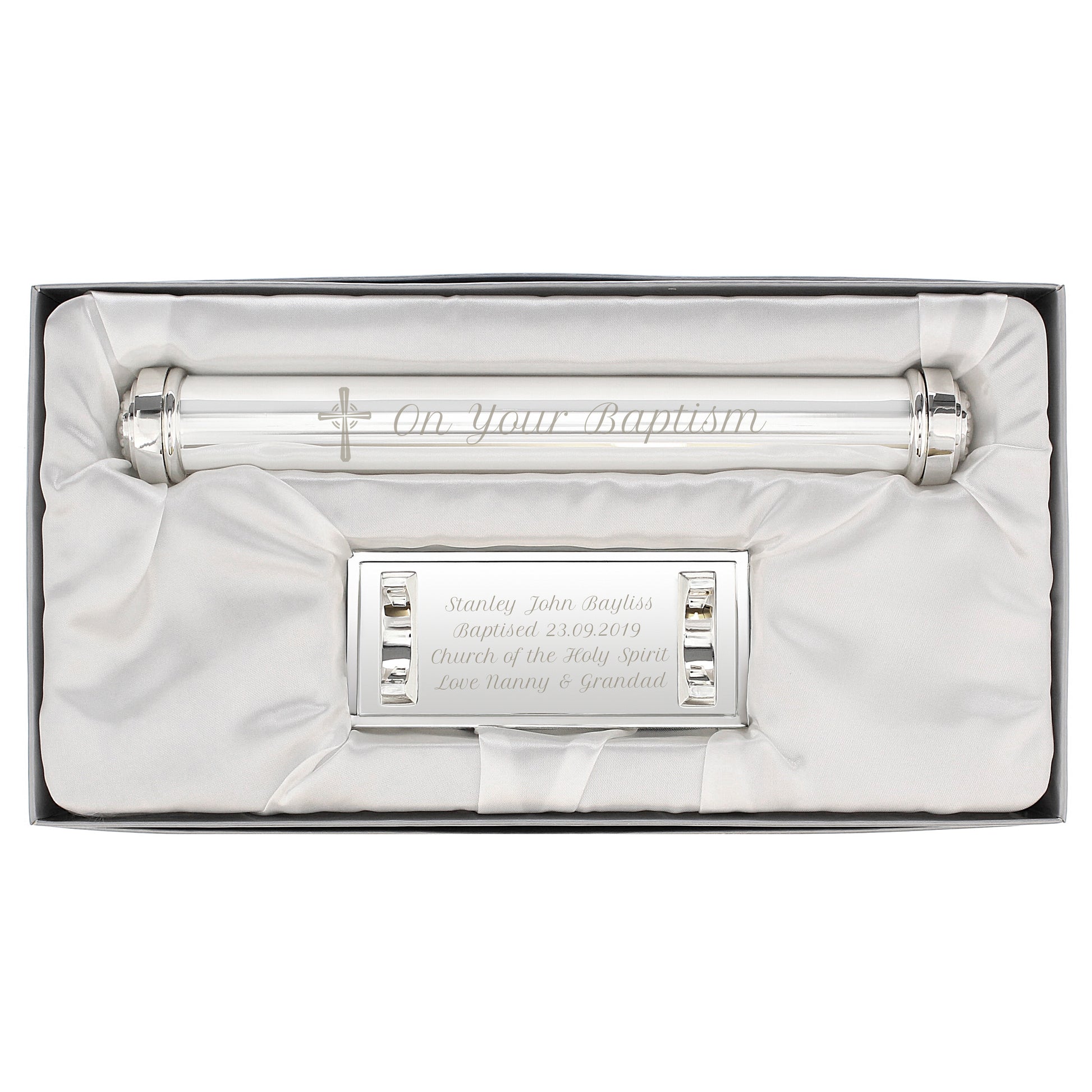 Personalised Cross Certificate Holder - MK&JD Gifts