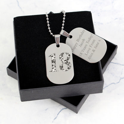Personalised Camouflage Age Stainless Steel Double Dog Tag Necklace - MK&JD Gifts