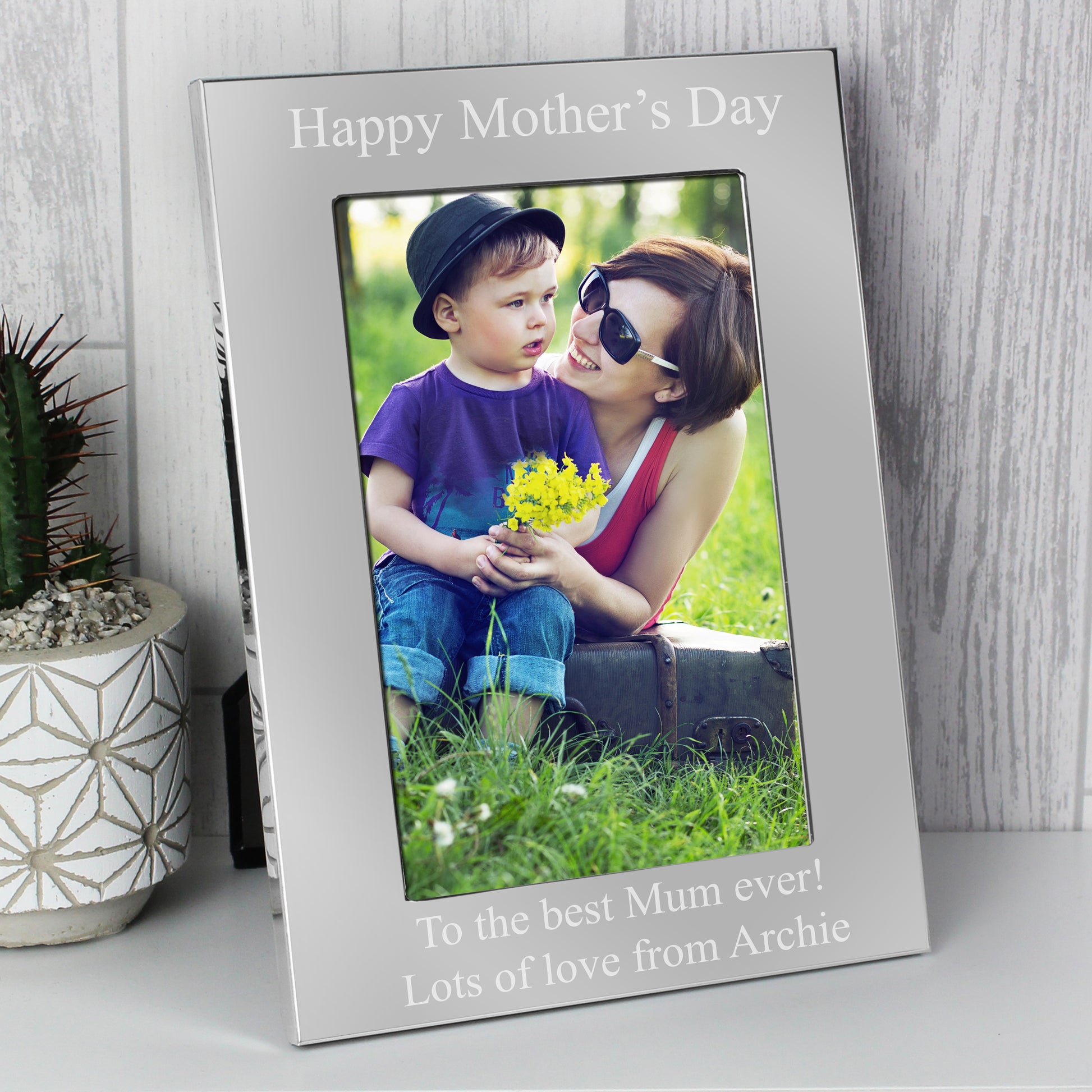 Personalised 6x4 Silver Photo Frame - MK&JD Gifts