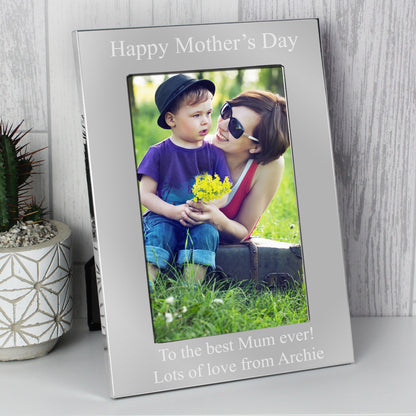 Personalised 6x4 Silver Photo Frame - MK&JD Gifts