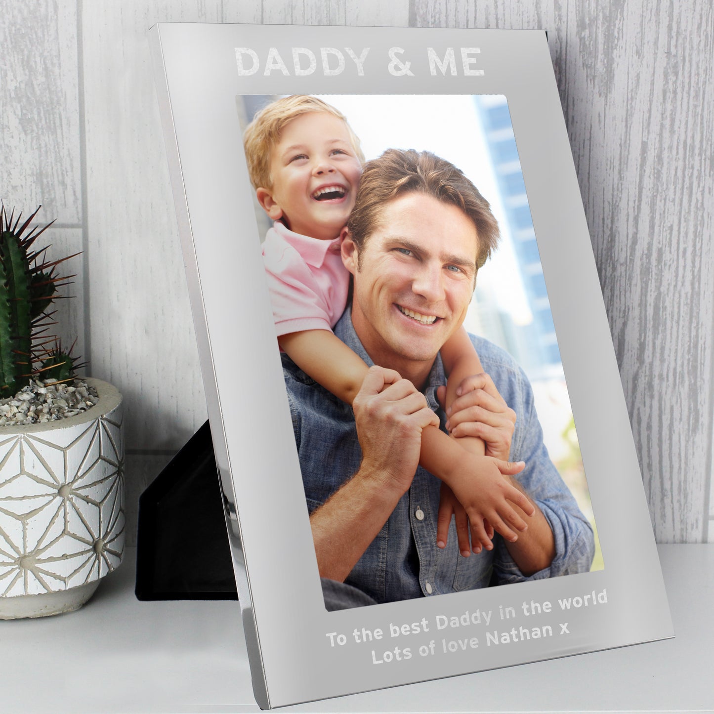Personalised & Me 5x7 Silver Photo Frame - MK&JD Gifts