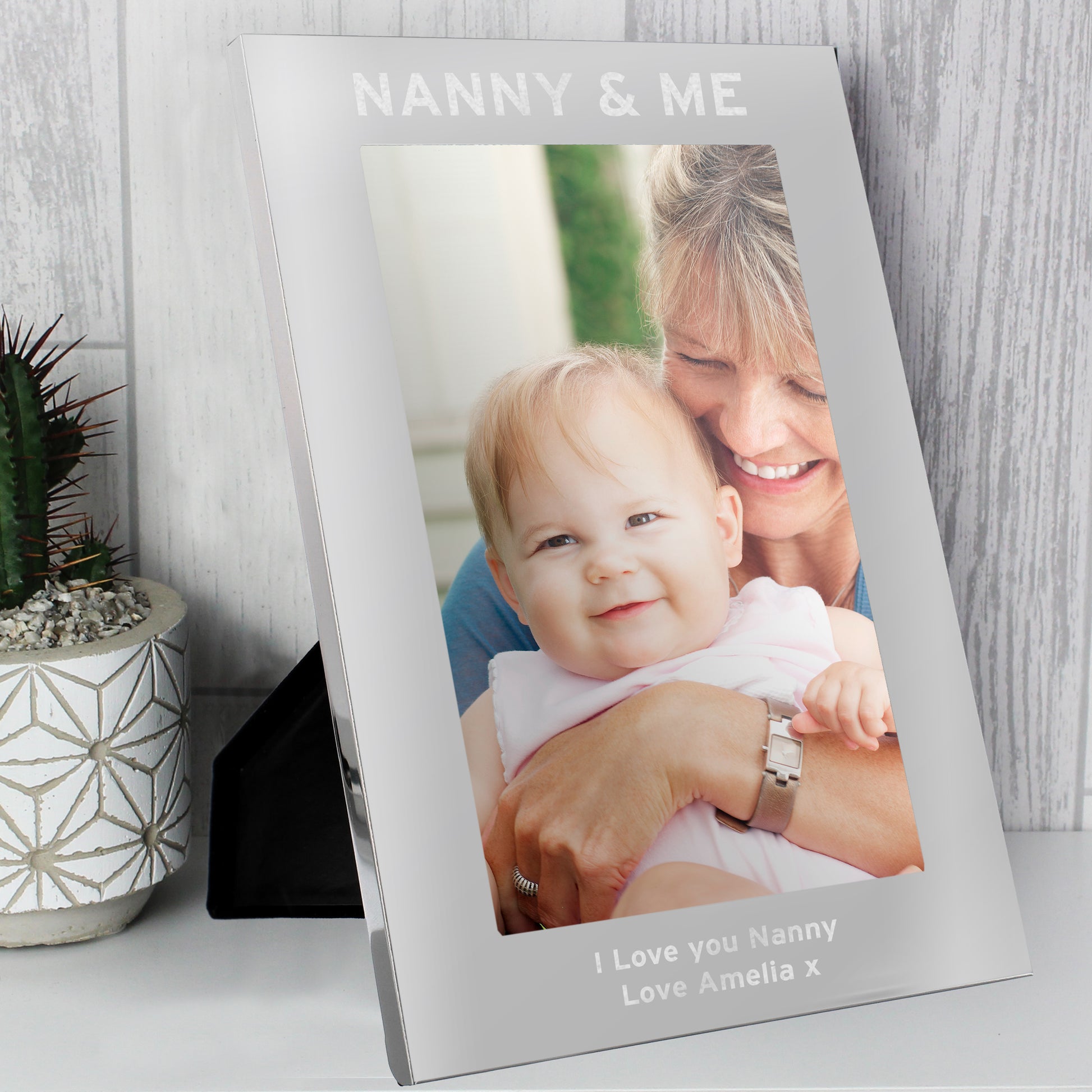 Personalised & Me 5x7 Silver Photo Frame - MK&JD Gifts