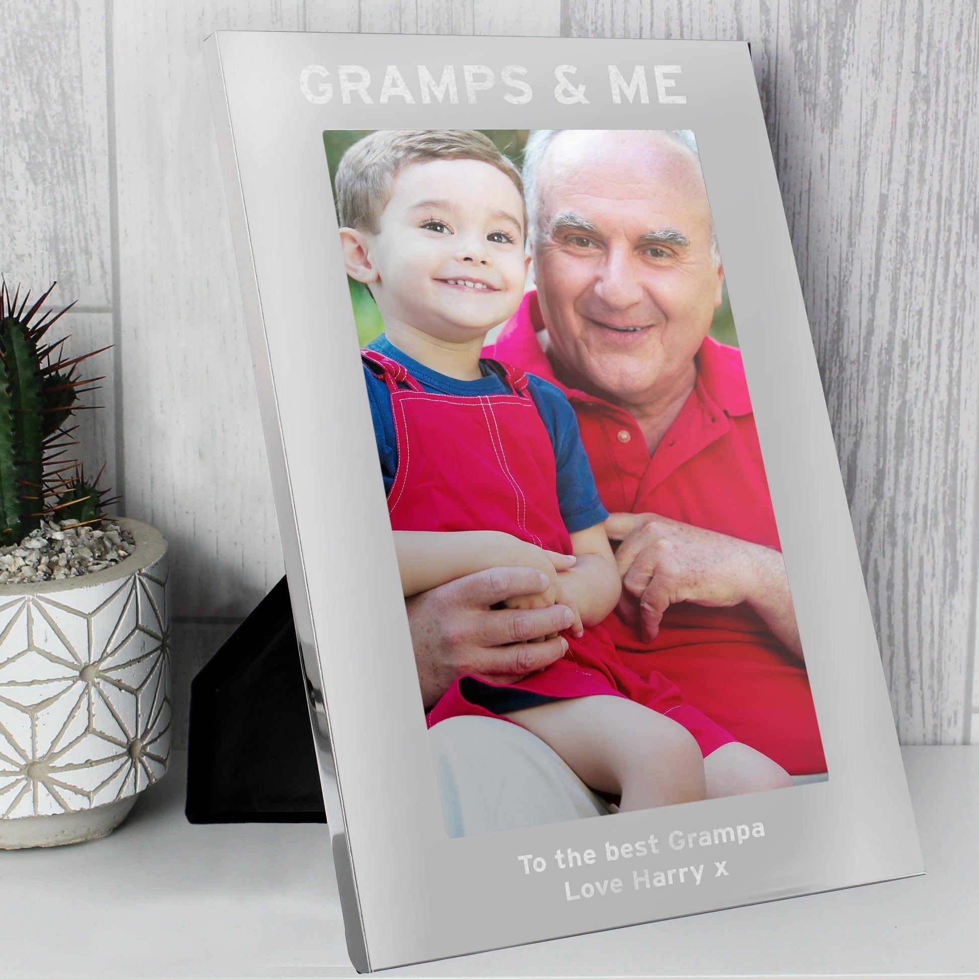 Personalised & Me 5x7 Silver Photo Frame - MK&JD Gifts