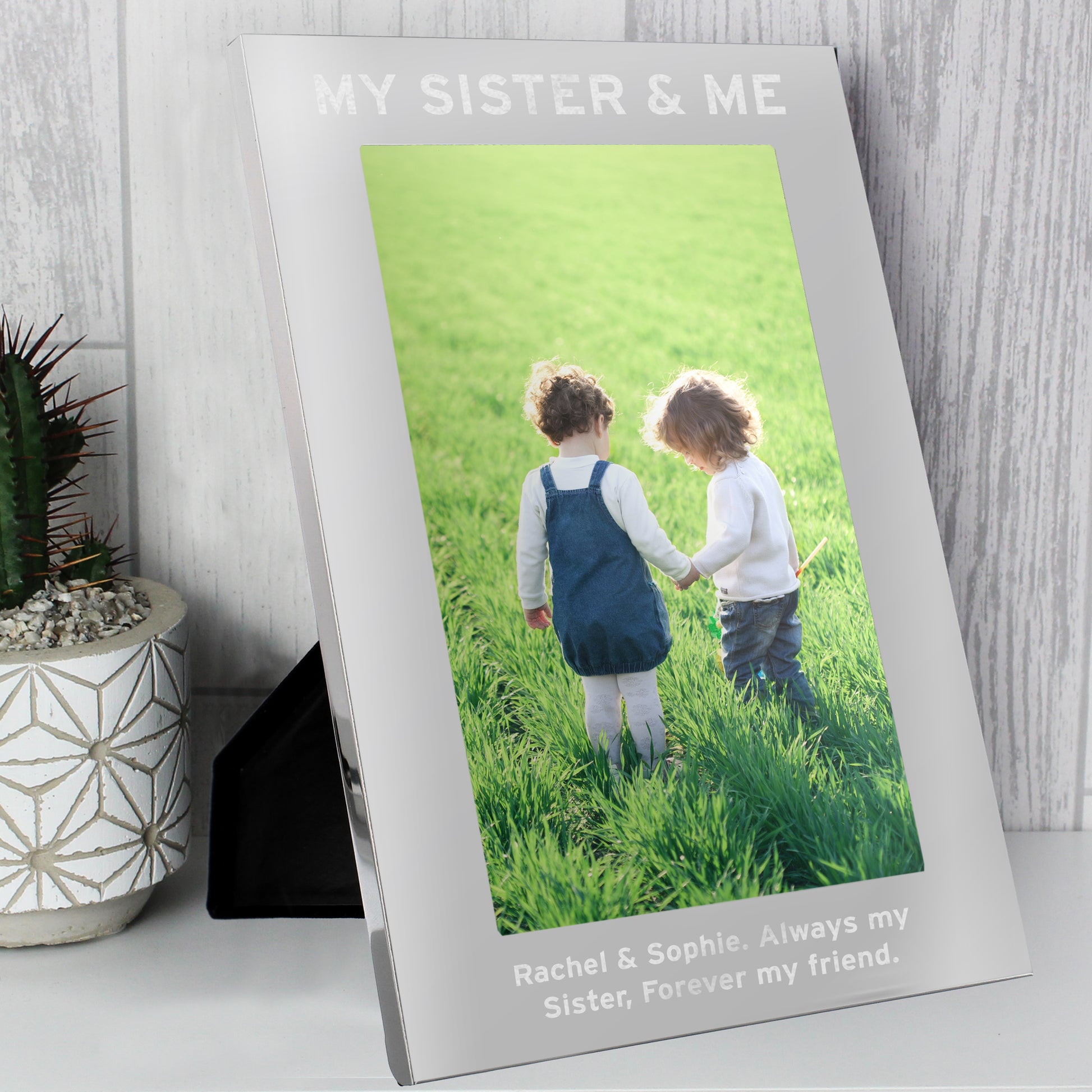 Personalised & Me 5x7 Silver Photo Frame - MK&JD Gifts