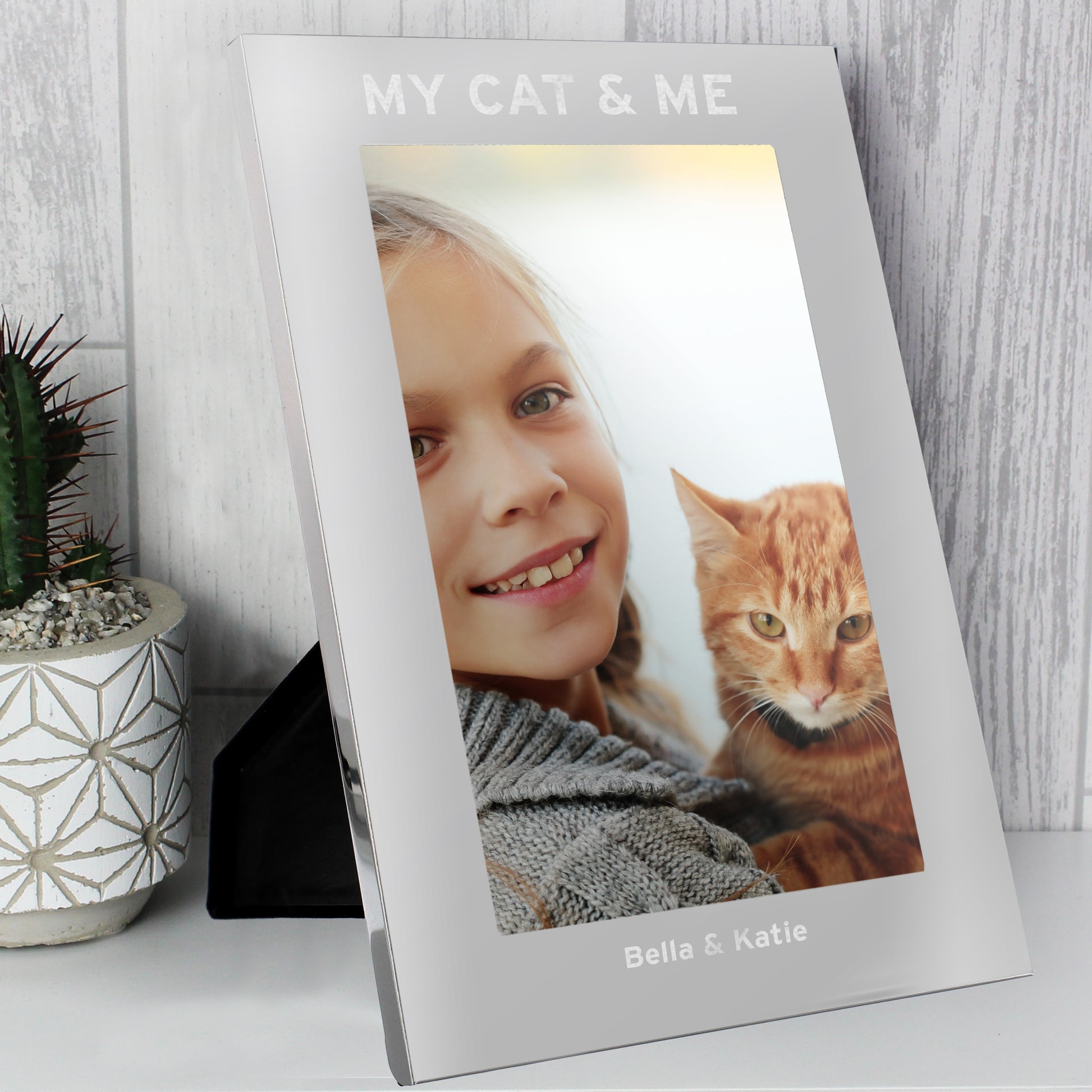 Personalised & Me 5x7 Silver Photo Frame - MK&JD Gifts