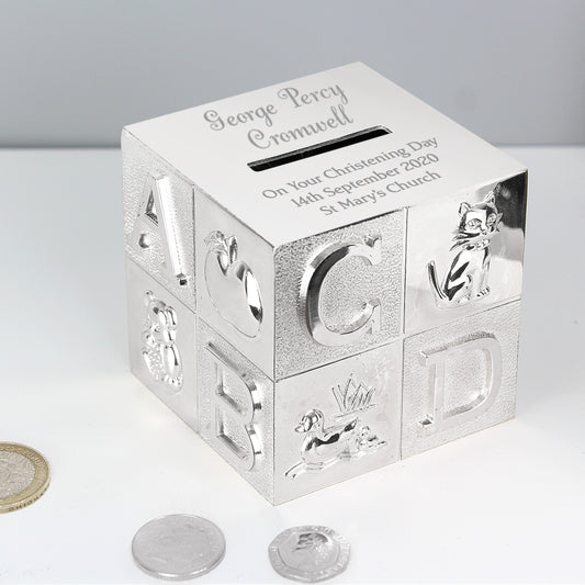 Personalised Big Name ABC Money Box - MK&JD Gifts