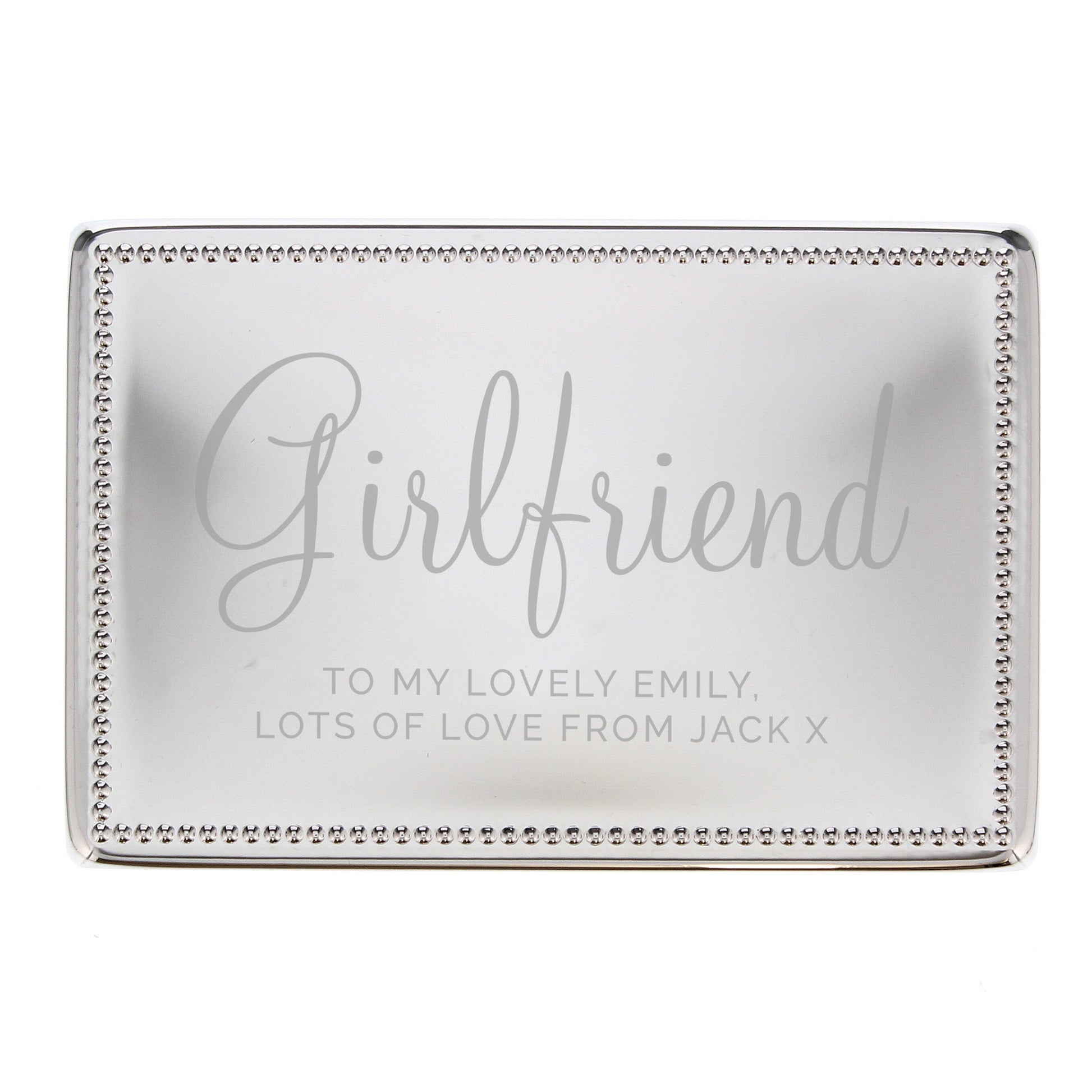 Personalised Rectangular Jewellery Box - MK&JD Gifts