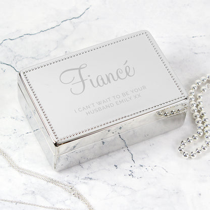 Personalised Rectangular Jewellery Box - MK&JD Gifts