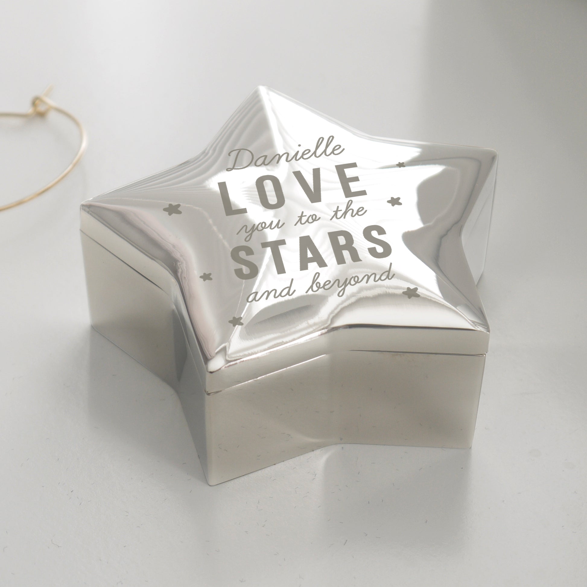 Personalised Love You To The Stars Star Trinket Box - MK&JD Gifts