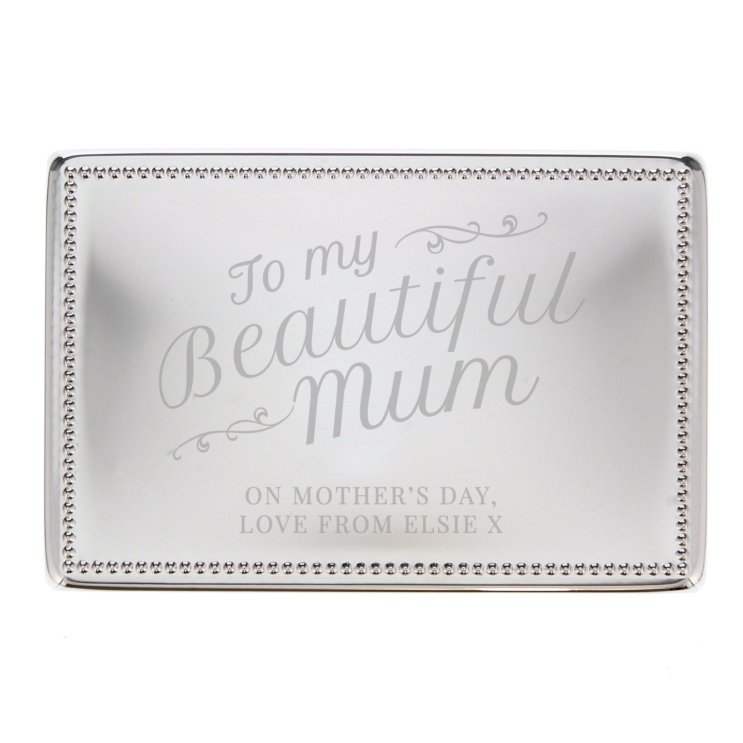 Personalised Beautiful Mum Rectangular Jewellery Box - MK&JD Gifts