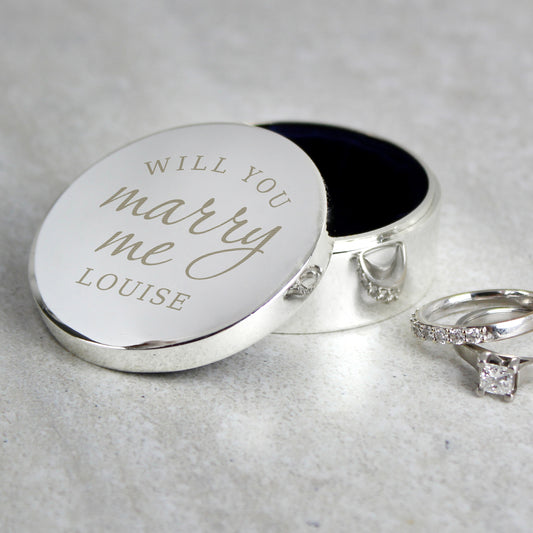 Personalised Will You Marry Me Ring Box - MK&JD Gifts