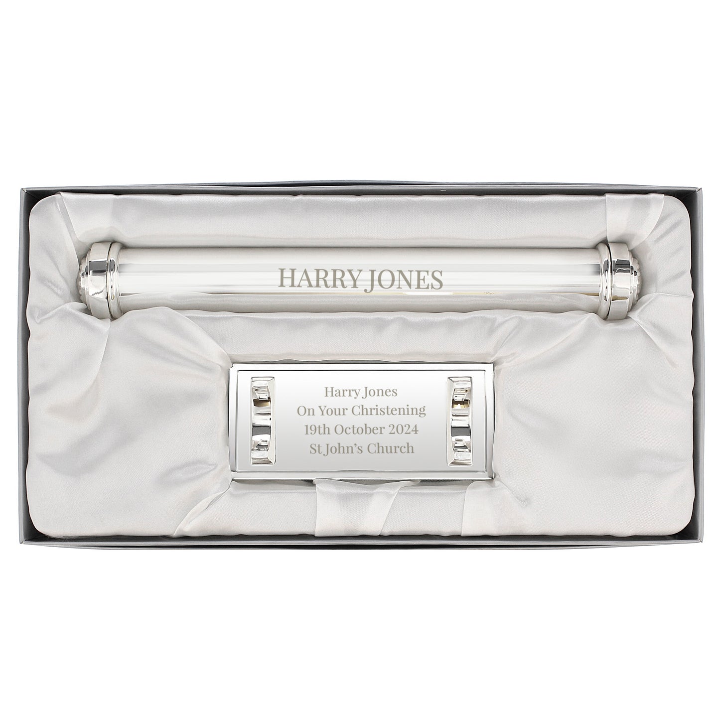 Personalised Free Text Silver Plated Certificate Holder - MK&JD Gifts