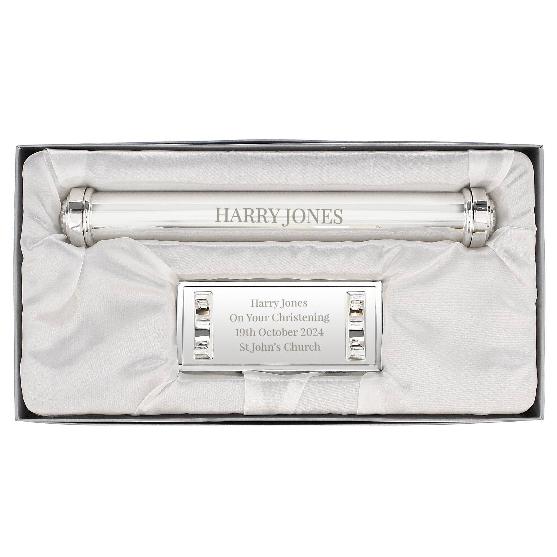 Personalised Free Text Silver Plated Certificate Holder - MK&JD Gifts