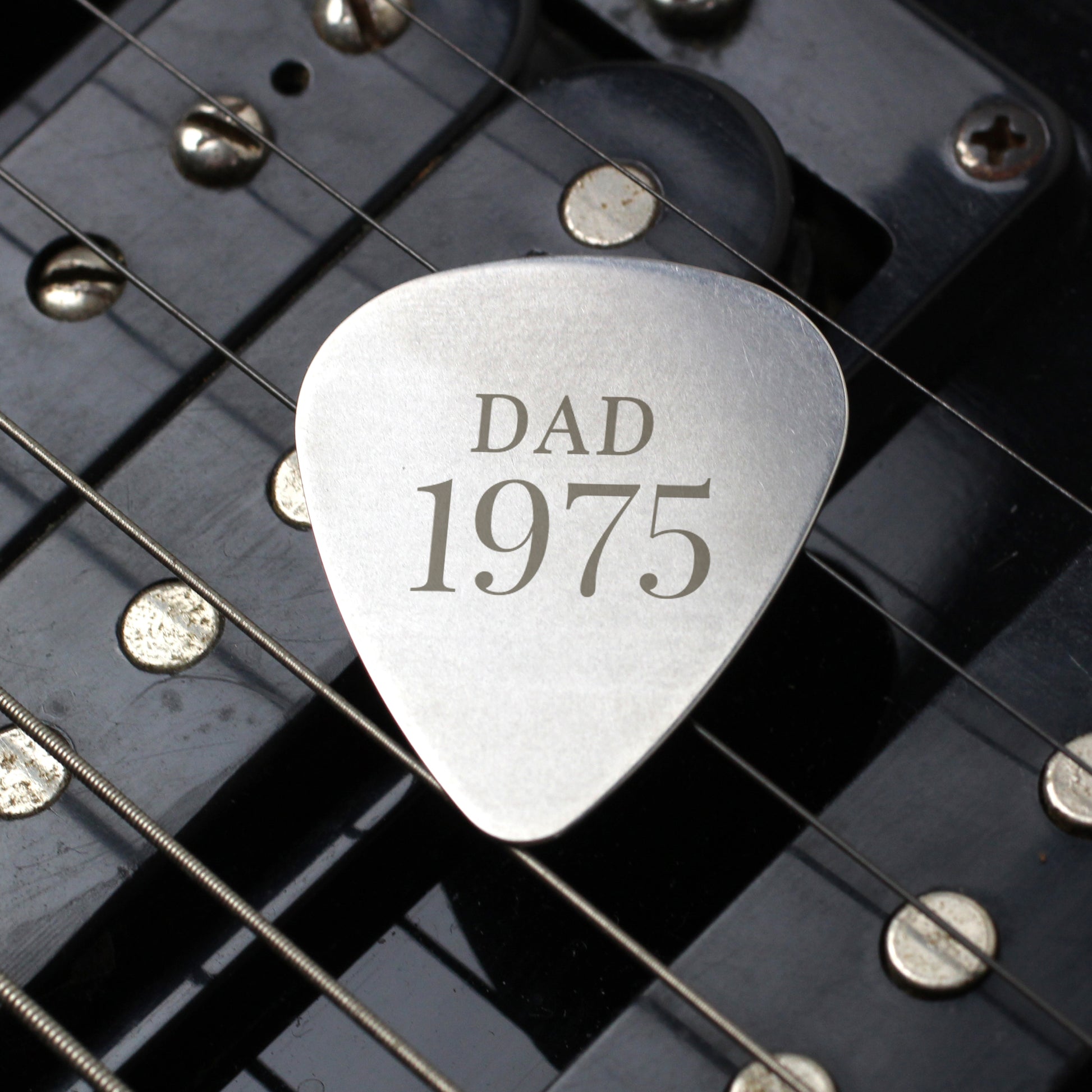 Personalised Year Silver Plectrum - MK&JD Gifts