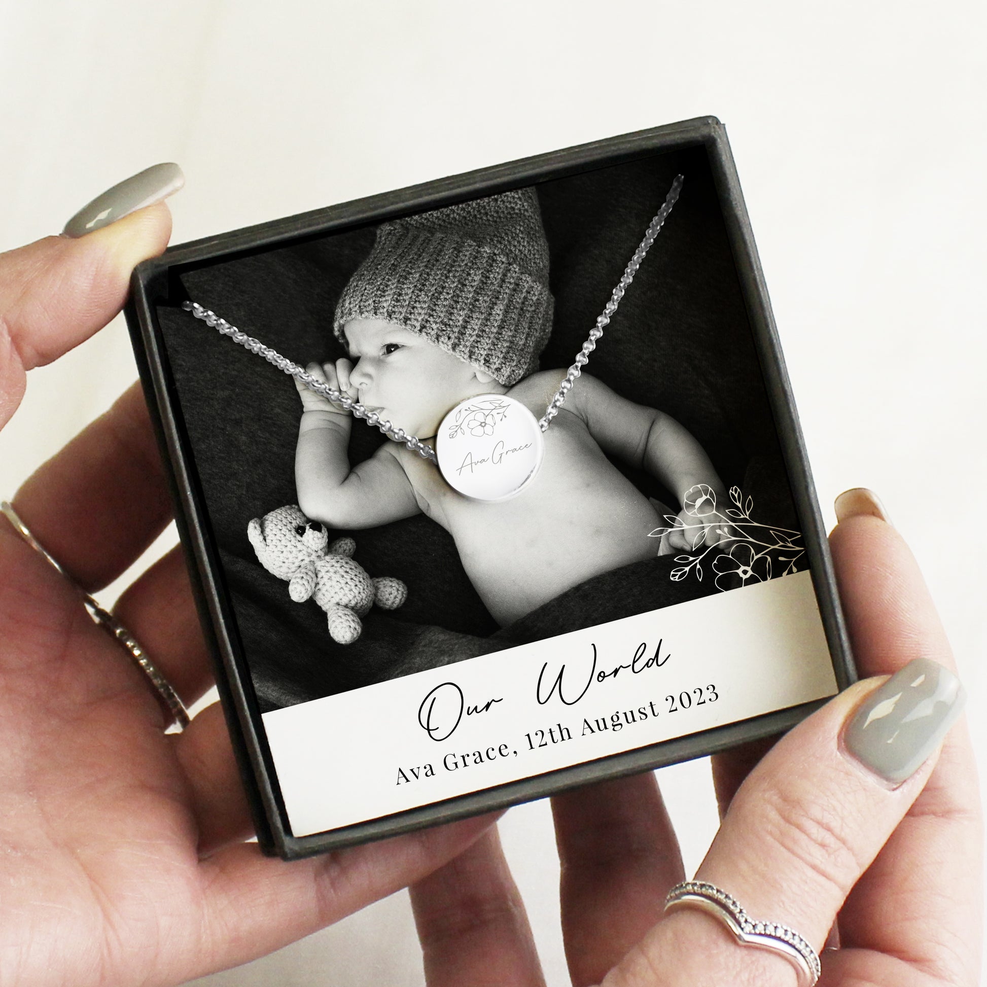 Personalised Photo Upload Necklace and Box - MK&JD Gifts