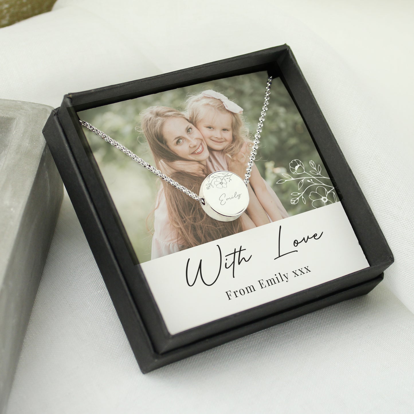Personalised Photo Upload Necklace and Box - MK&JD Gifts