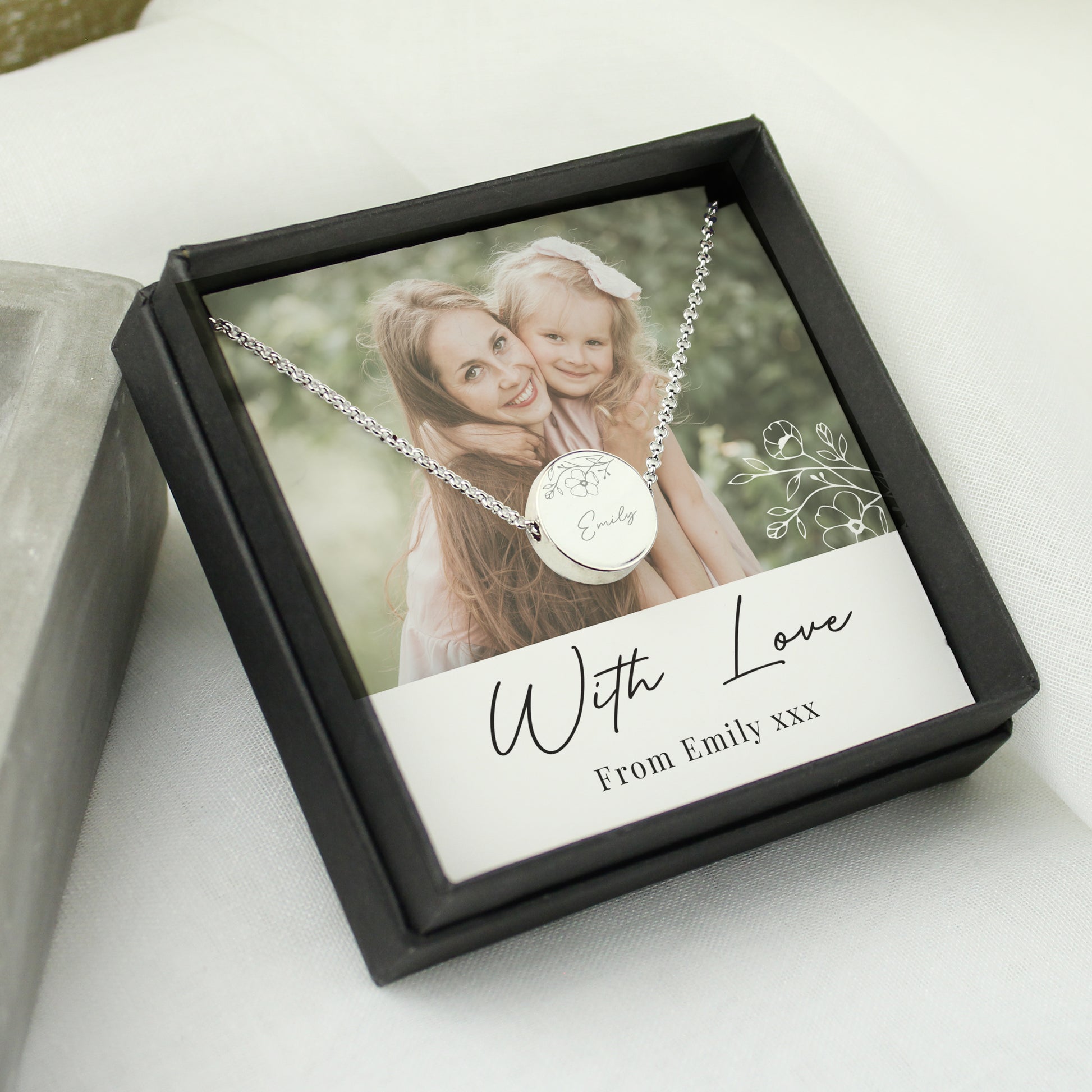Personalised Photo Upload Necklace and Box - MK&JD Gifts