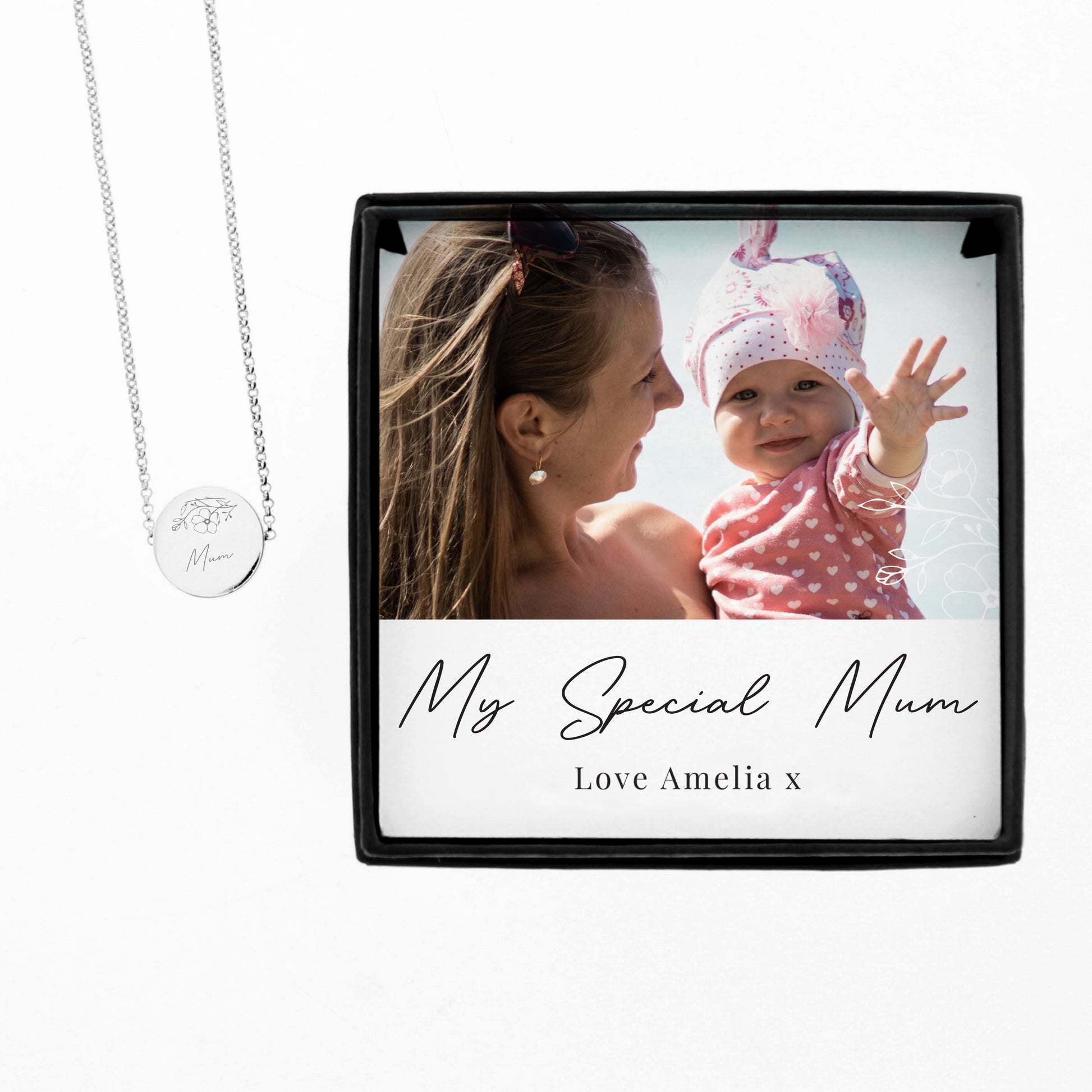 Personalised Photo Upload Necklace and Box - MK&JD Gifts