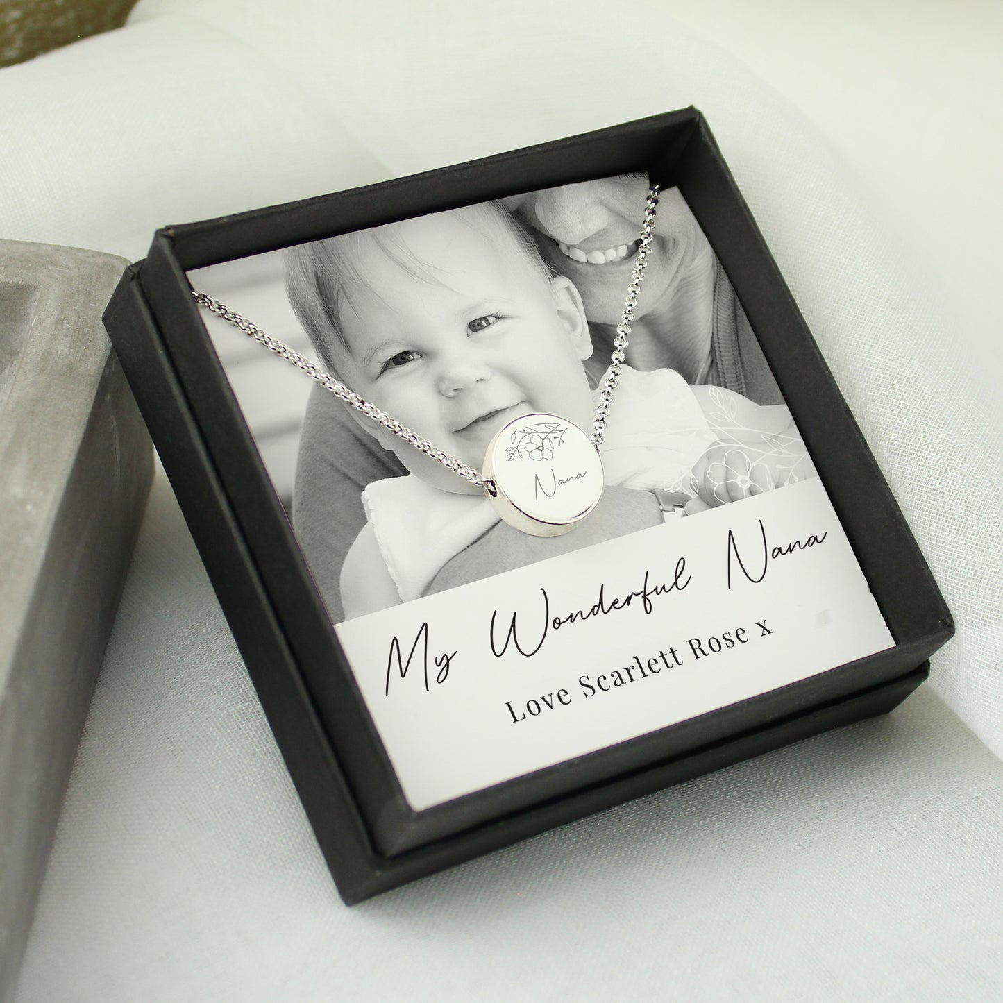 Personalised Photo Upload Necklace and Box - MK&JD Gifts