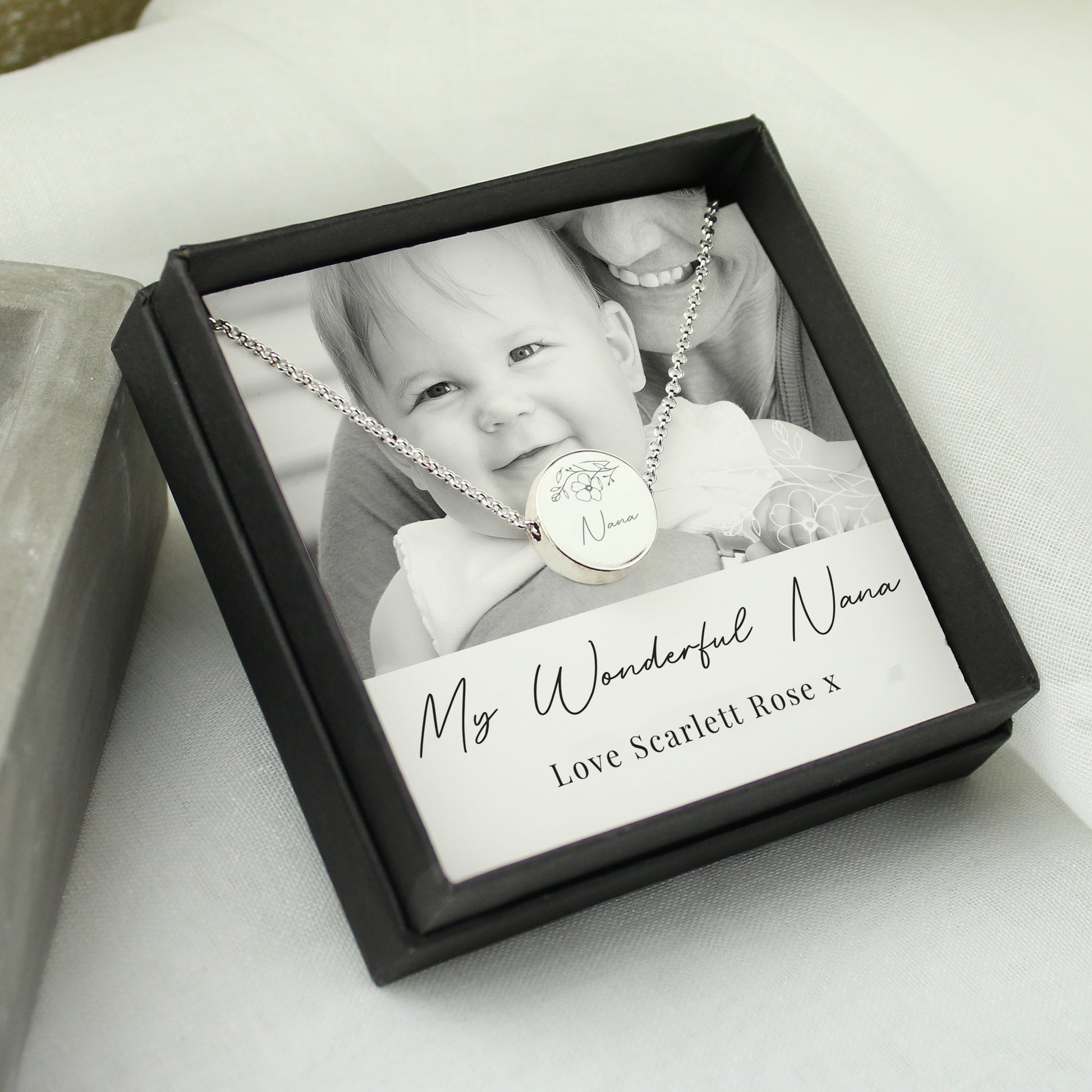 Personalised Photo Upload Necklace and Box - MK&JD Gifts