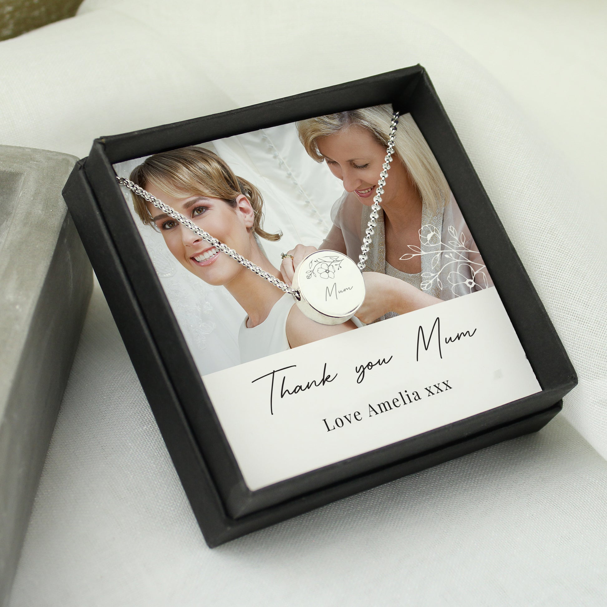 Personalised Photo Upload Necklace and Box - MK&JD Gifts