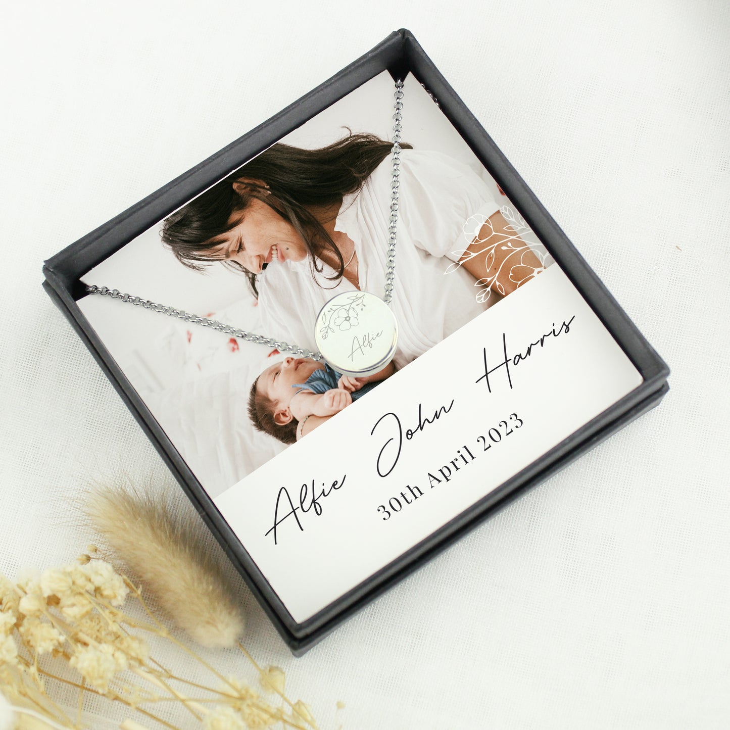 Personalised Photo Upload Necklace and Box - MK&JD Gifts