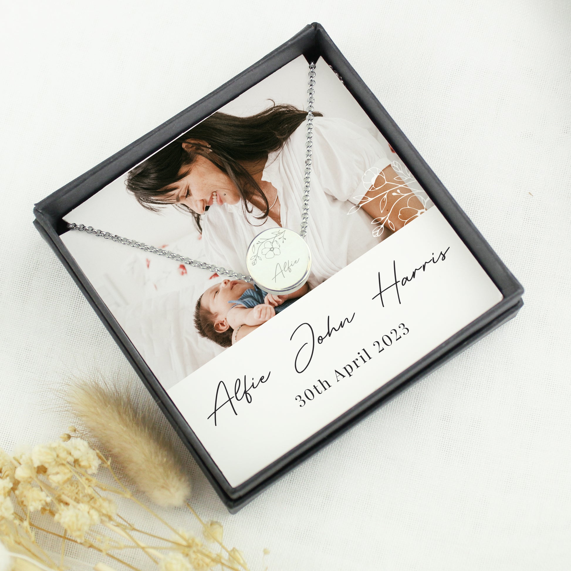 Personalised Photo Upload Necklace and Box - MK&JD Gifts