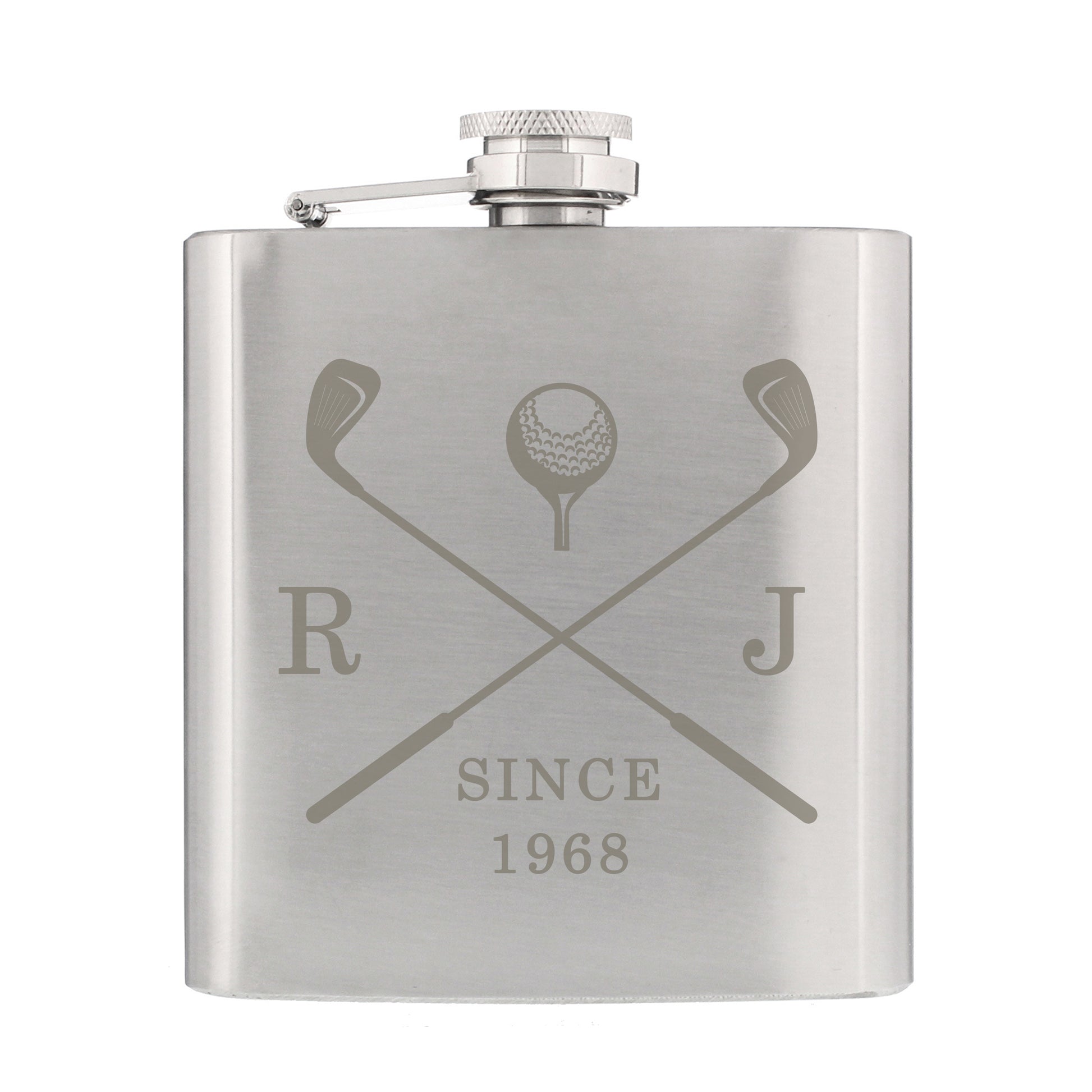 Personalised Golf Hip Flask - MK&JD Gifts