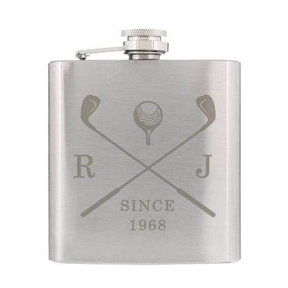 Personalised Golf Hip Flask - MK&JD Gifts