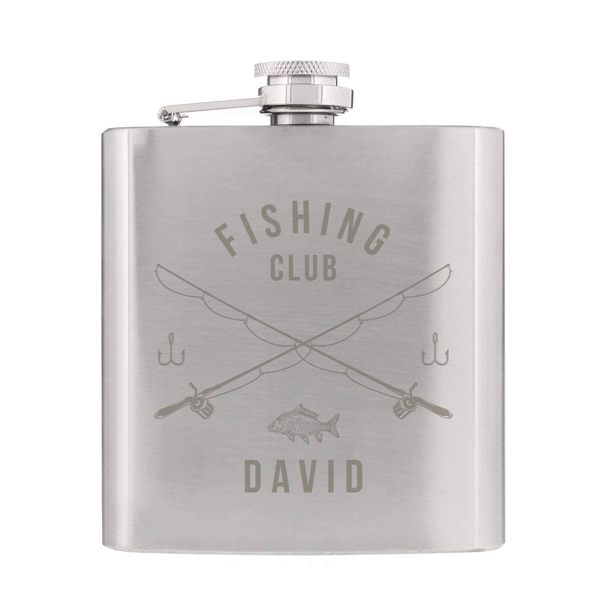 Personalised Fishing Hip Flask - MK&JD Gifts