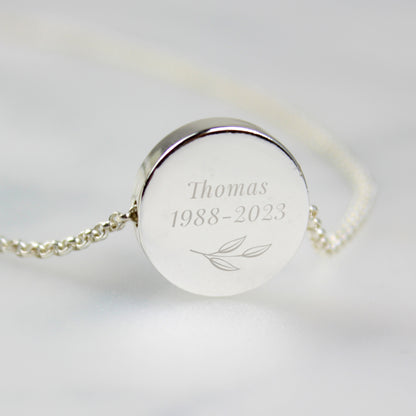 Personalised Botanical Memorial Photo Upload Necklace and Box - MK&JD Gifts